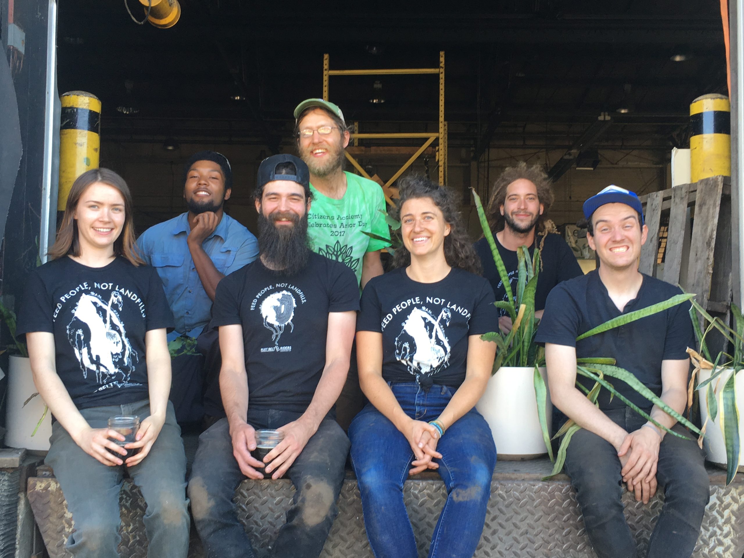 Circular economy, worker-owned coop team in Cleveland, Ohio at Tilth Soil and RBR